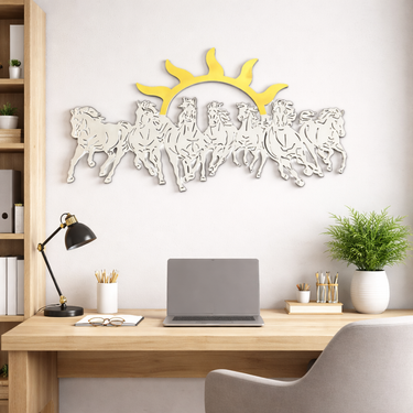 7 Horses Acrylic Cutout- Vaastu