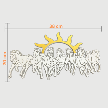 7 Horses Acrylic Cutout- Vaastu