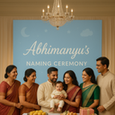 Naming Ceremony Backdrop