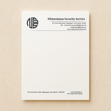 Letter Heads- Single Color